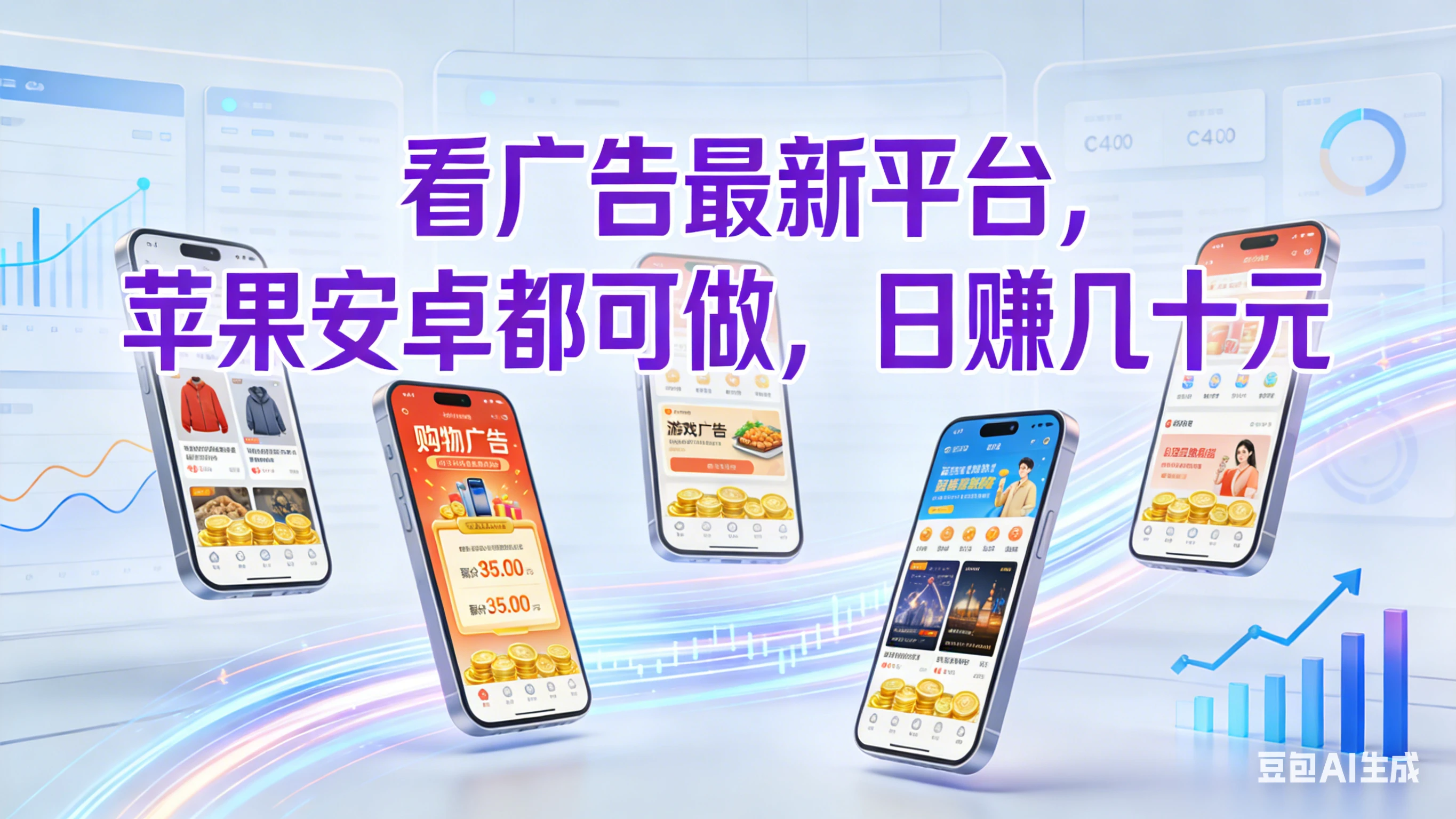 看广告最新平台,苹果安卓都可做,日赚几十元