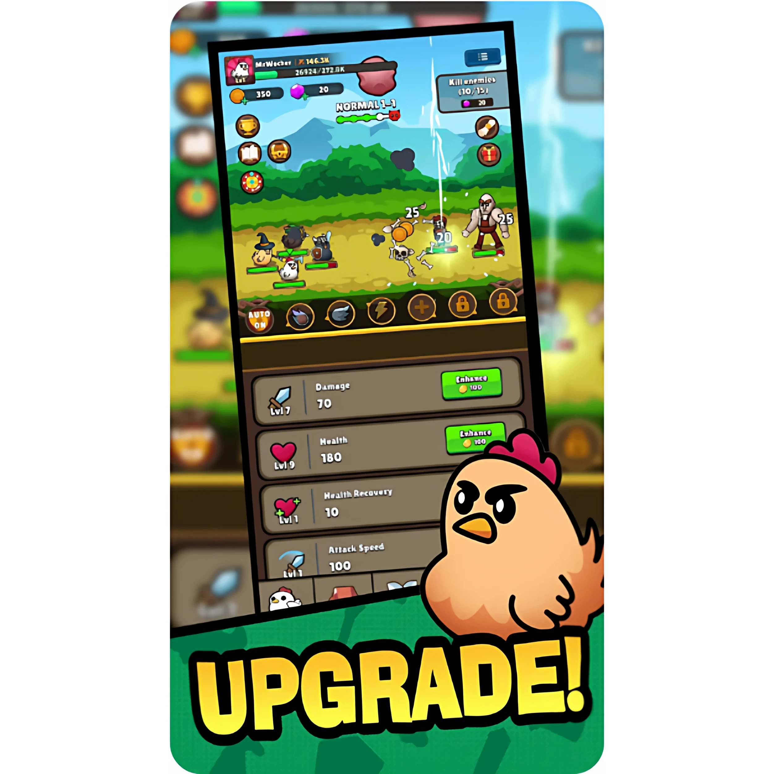 Unity 萌鸡传说 Legend Of Chicken RPG策略 精品游戏源码 益智类