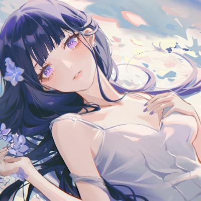 特好看二次元纯欲女生头像 好看氛围感十足的动漫女生头像可爱