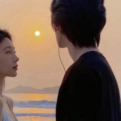 唯美情头真人浪漫图片大全 超甜的情侣头像一左一右配对图片