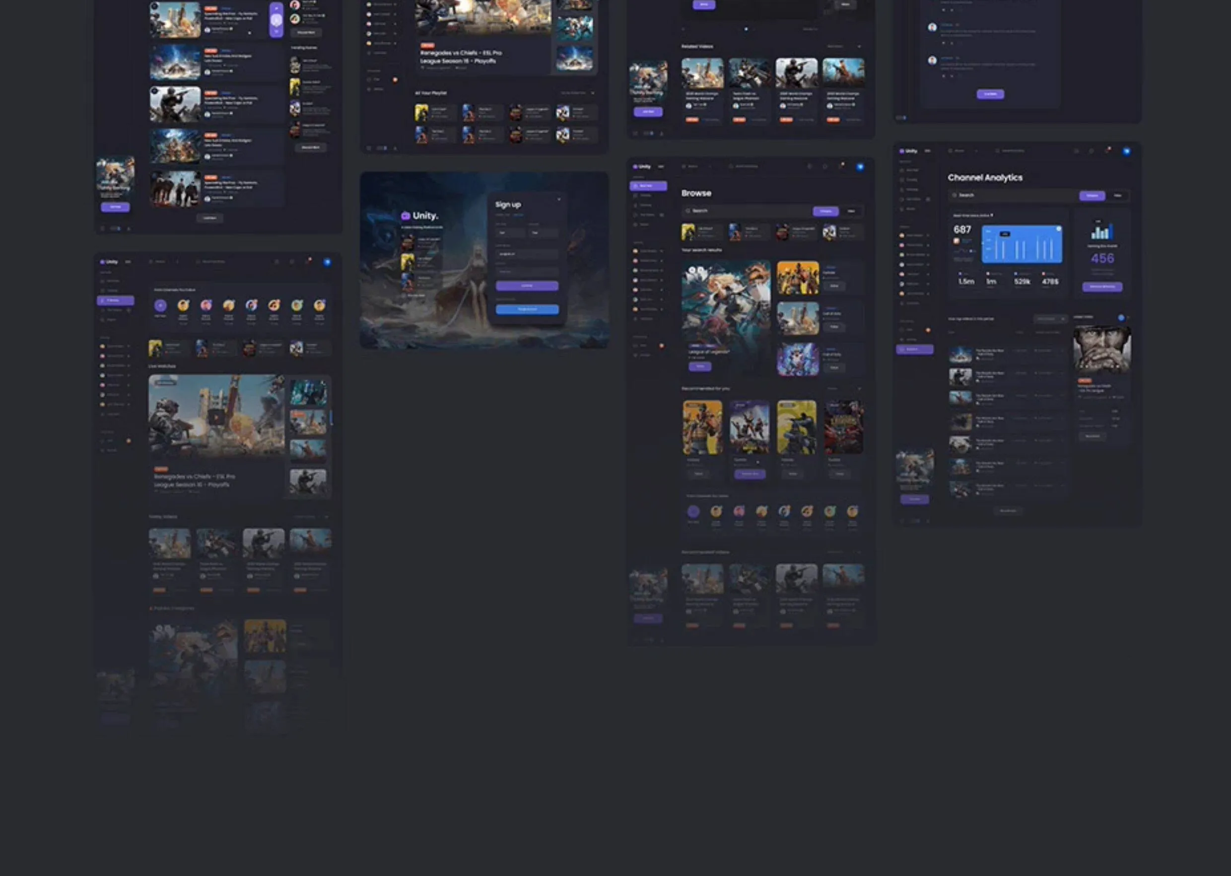 游戏APP后台管理系统HTML网站模板源码UI设计界面模板XD\SKETCH