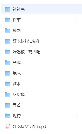 【全套卤肉熟食配方】，感兴趣的可以看看