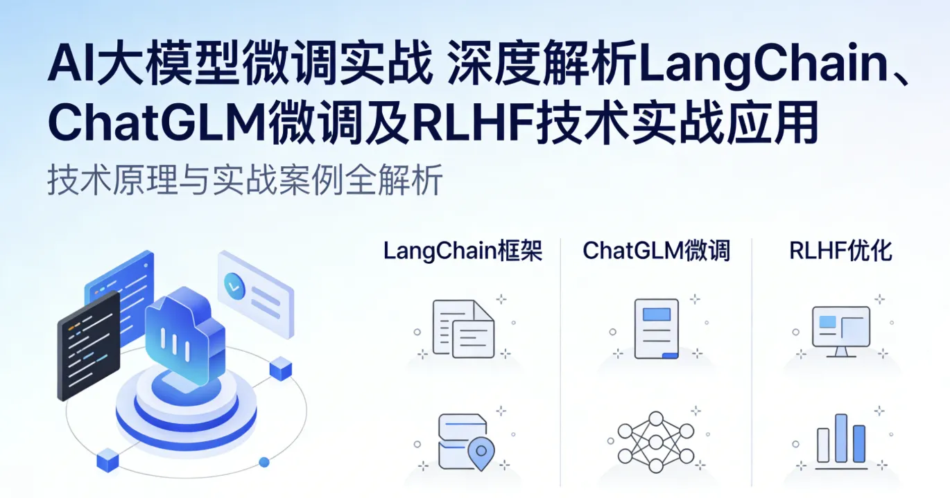 AI大模型微调实战 深度解析LangChain、ChatGLM微调及RLHF技术实战应用 AI大模型微调实战 深度解析LangChain、ChatGLM微调及RLHF技术实战应用