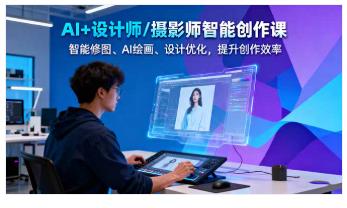 AI+设计师/摄影师智能创作课：智能修图、AI绘画、设计优化，提升创作效率 图1
