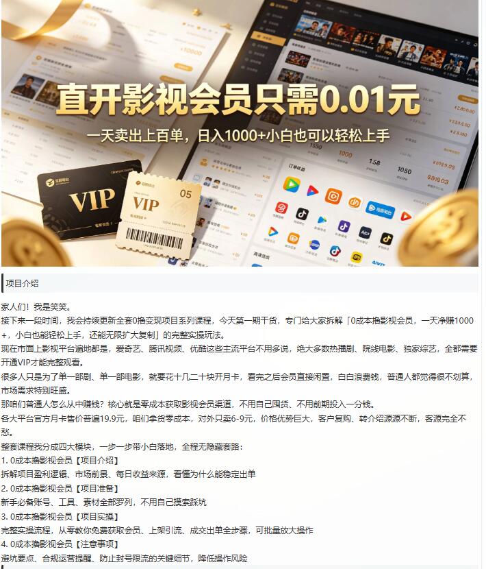 0lu影视会员,小白也可以轻松上手,可扩大复制 图1