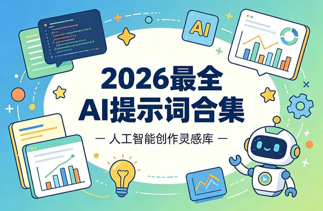 2026 最全 AI 提示词合集，覆盖多领域 + 多平台通用