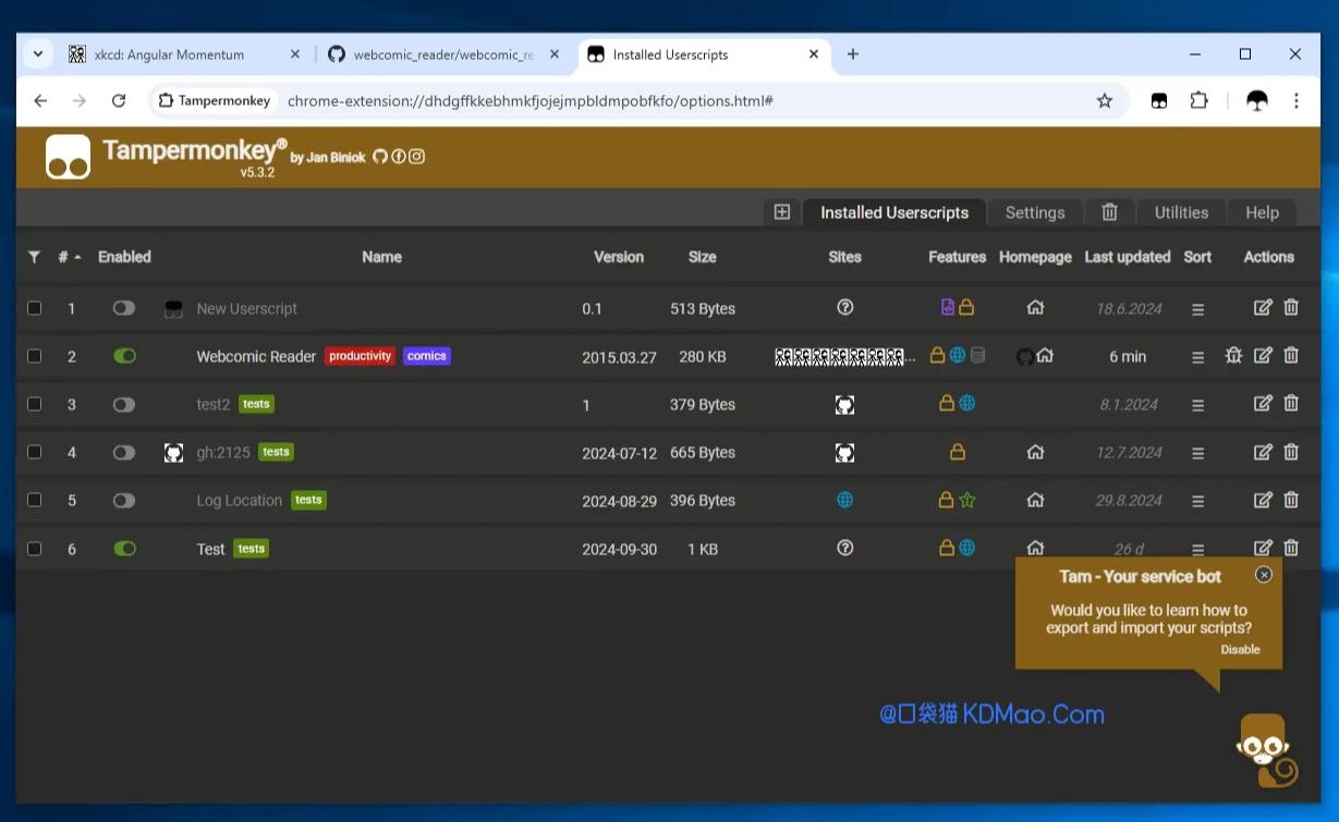 篡改猴_v5.0.0_Tampermonkey，强大的脚本管理器 图1