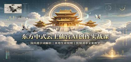 东方中式云上仙宫AI创作实战课:国风提示词解析,本地生成视频,剪辑调参全套教学-颜夕资源网-第23张图片 东方中式云上仙宫AI创作实战课:国风提示词解析,本地生成视频,剪辑调参全套教学