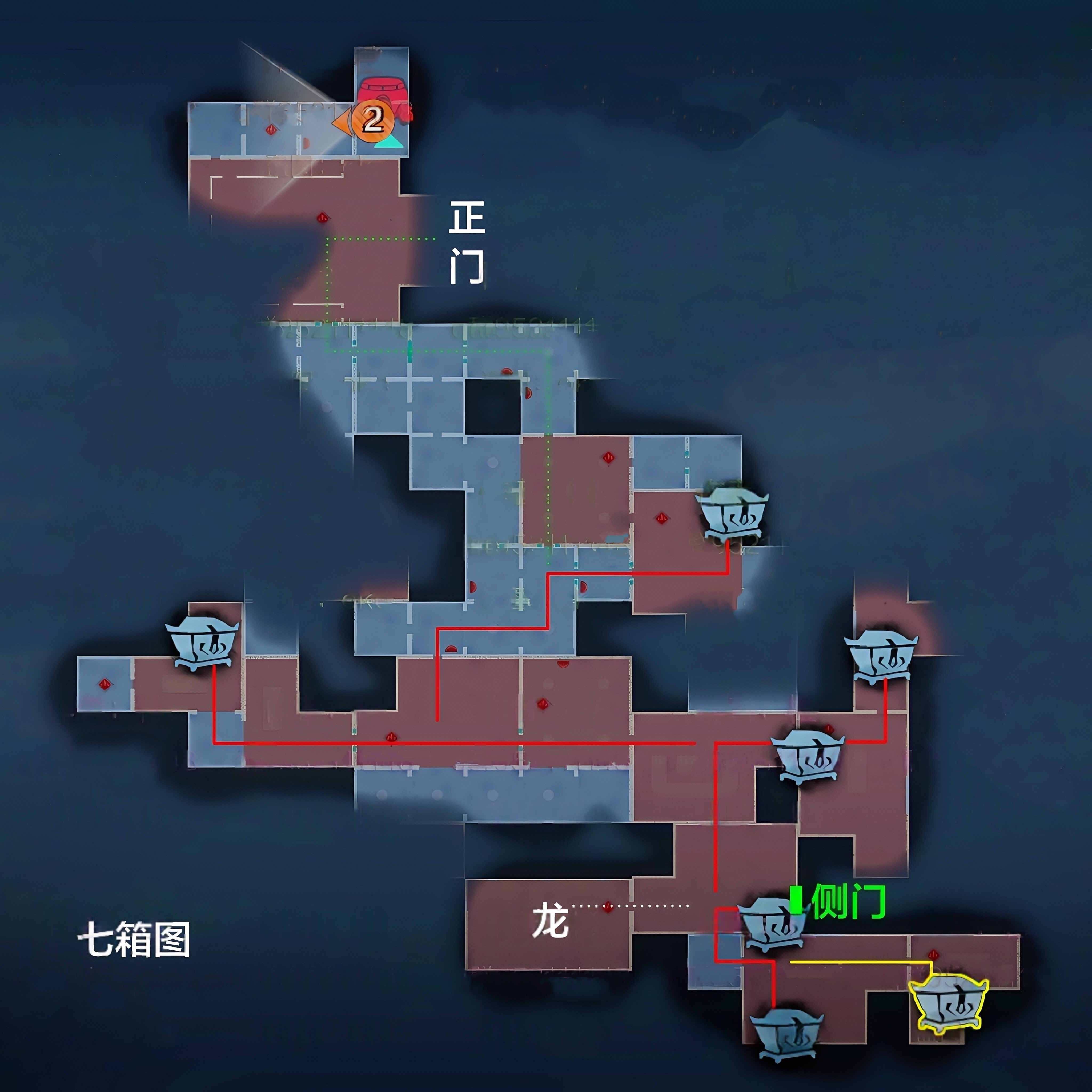 超自然行动组:精绝古城极限┛型地图小抄全面解析 右下(胖) 有棺 新图