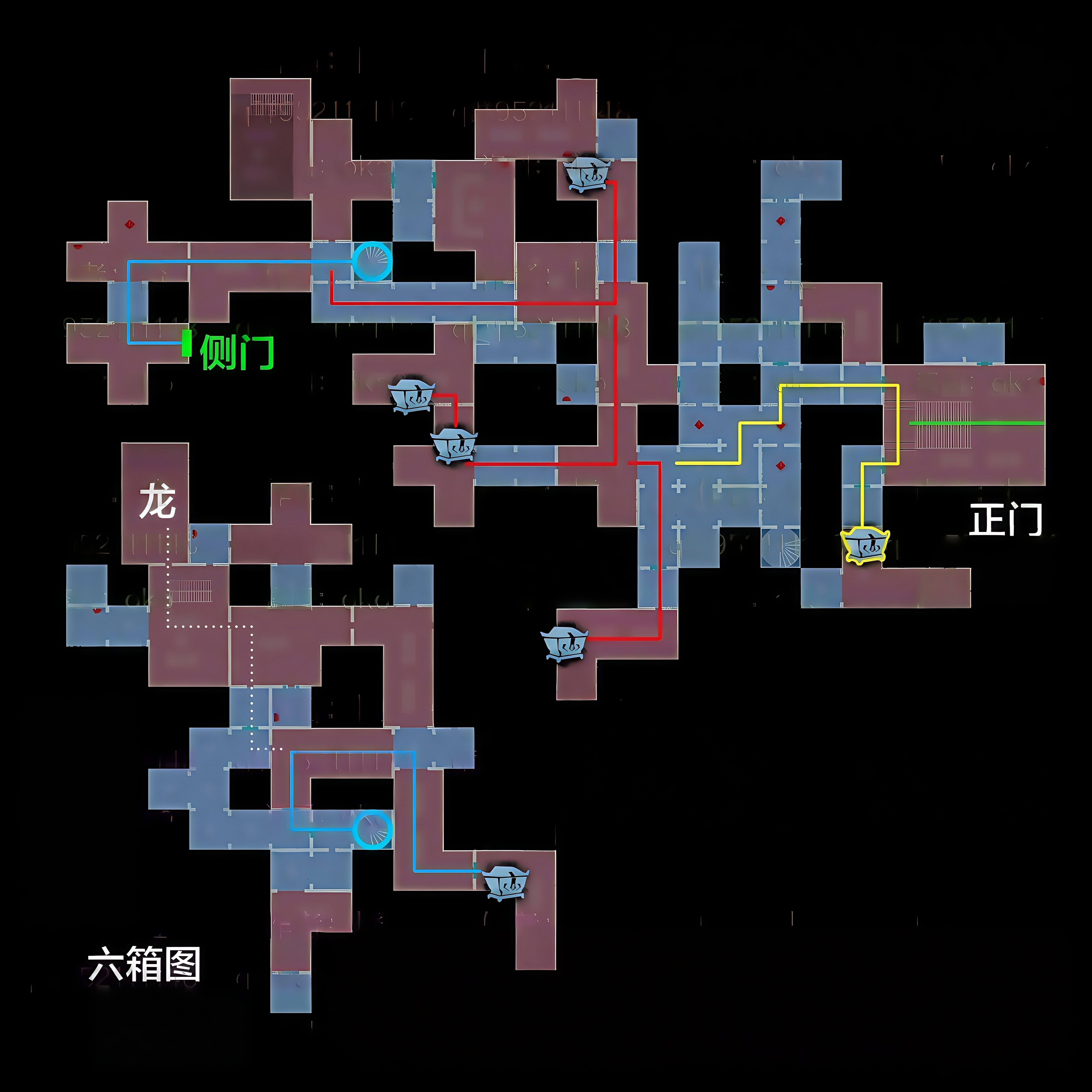 超自然行动组：精绝古城极限┳型地图小抄完整版 右 上有路 ┿