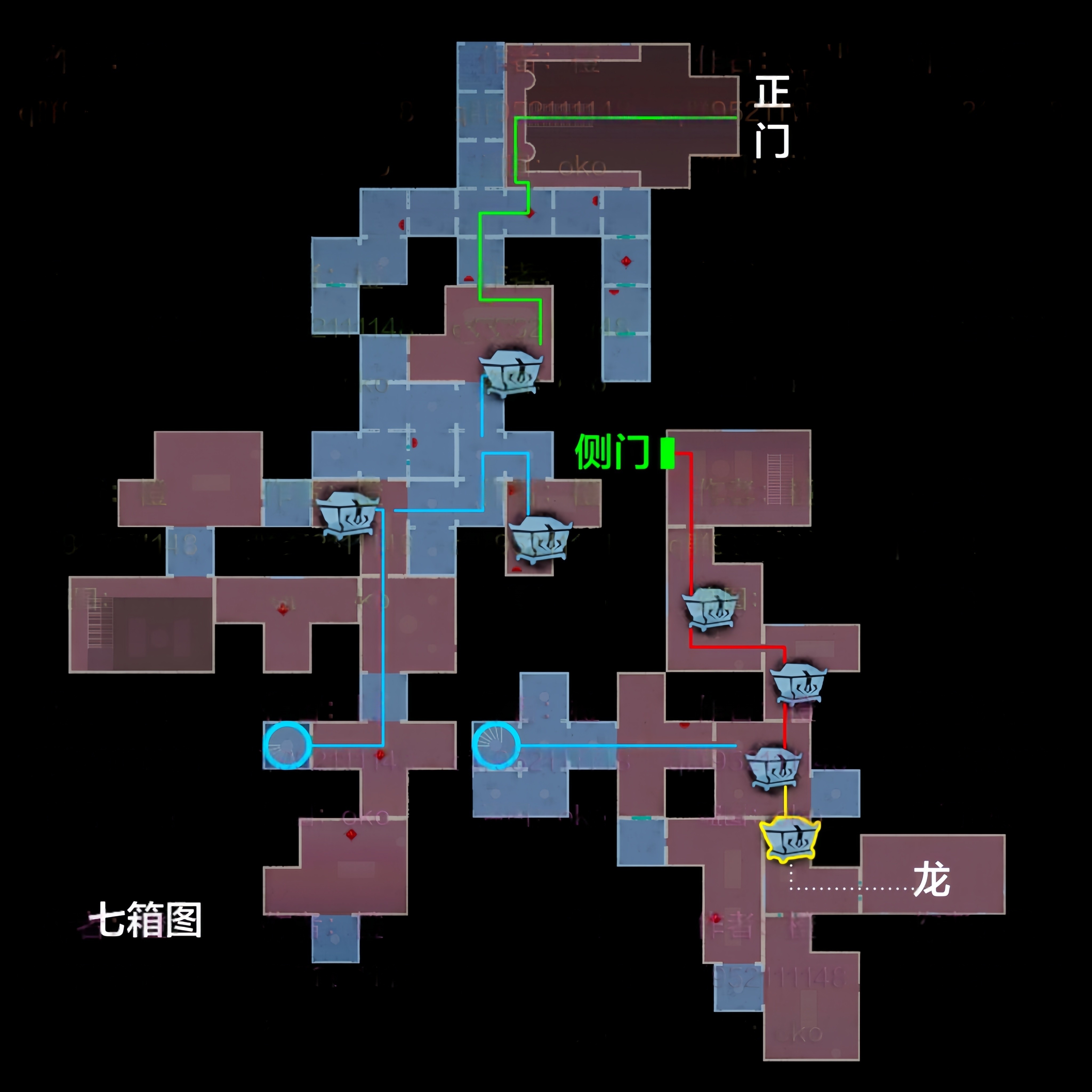 超自然行动组:精绝古城极限▃型地图小抄合集 左上 下左路