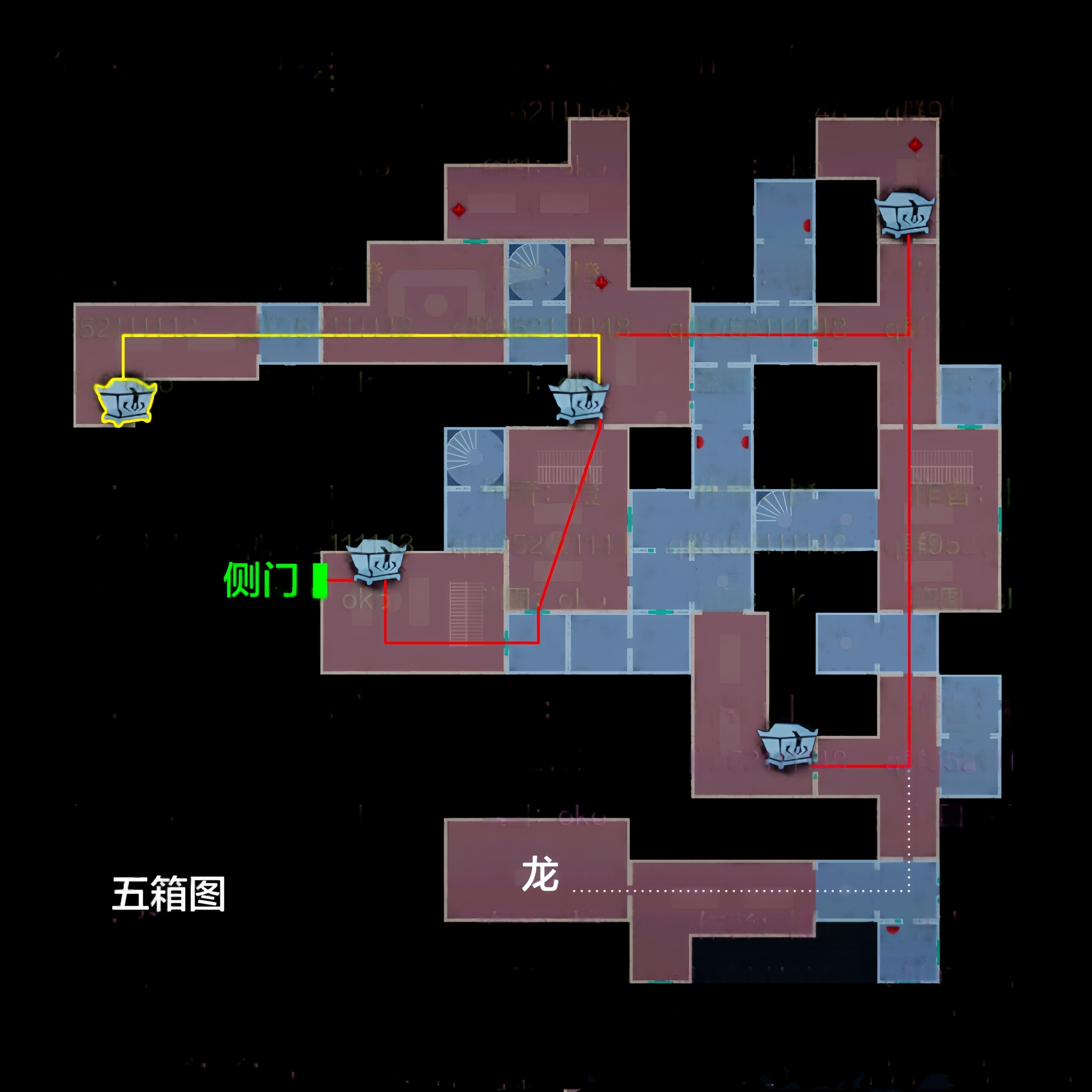 超自然行动组:精绝古城极限▃型地图小抄合集 左上 有棺 右下路