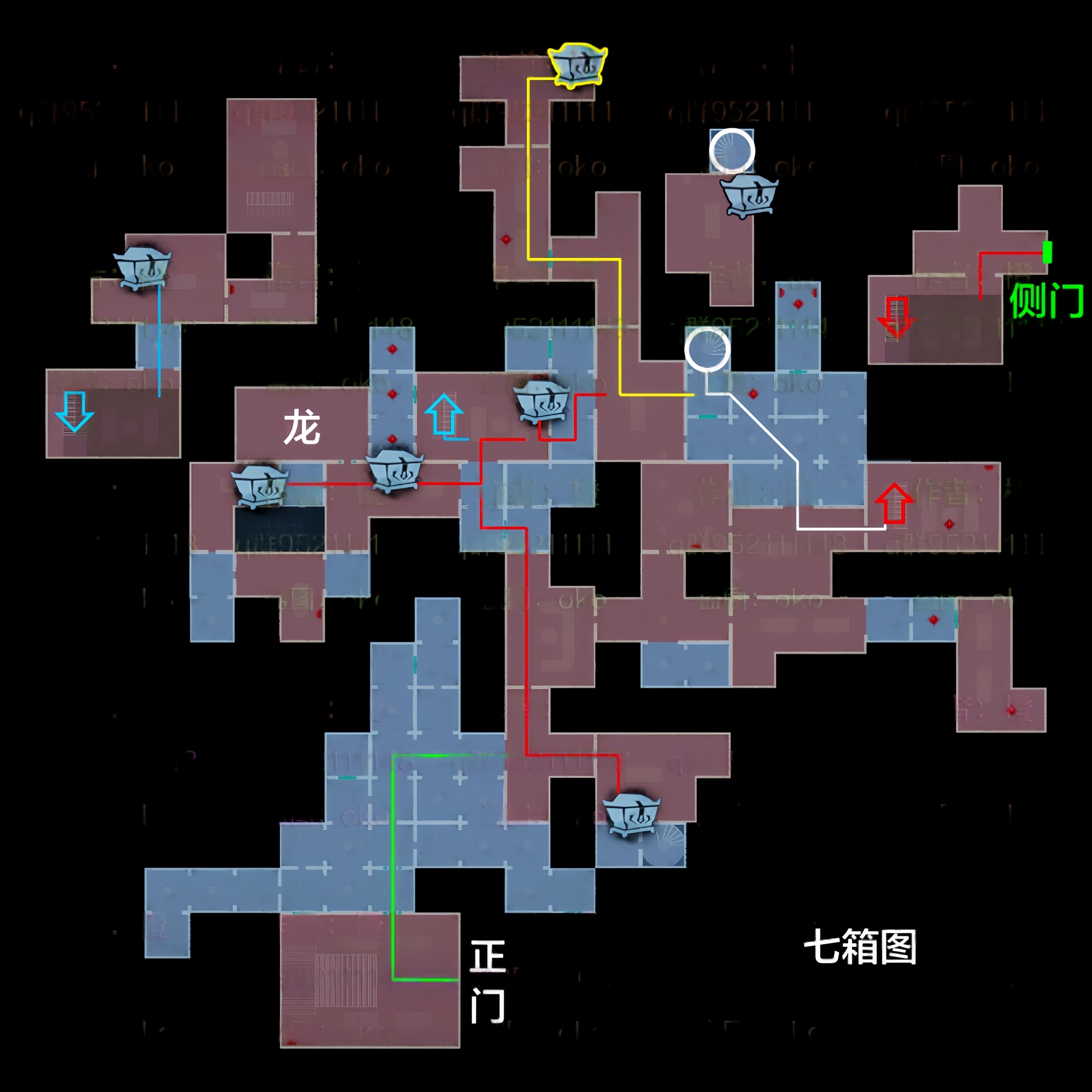 超自然行动组:精绝古城极限┻型地图小抄与形状判读 右 下楼