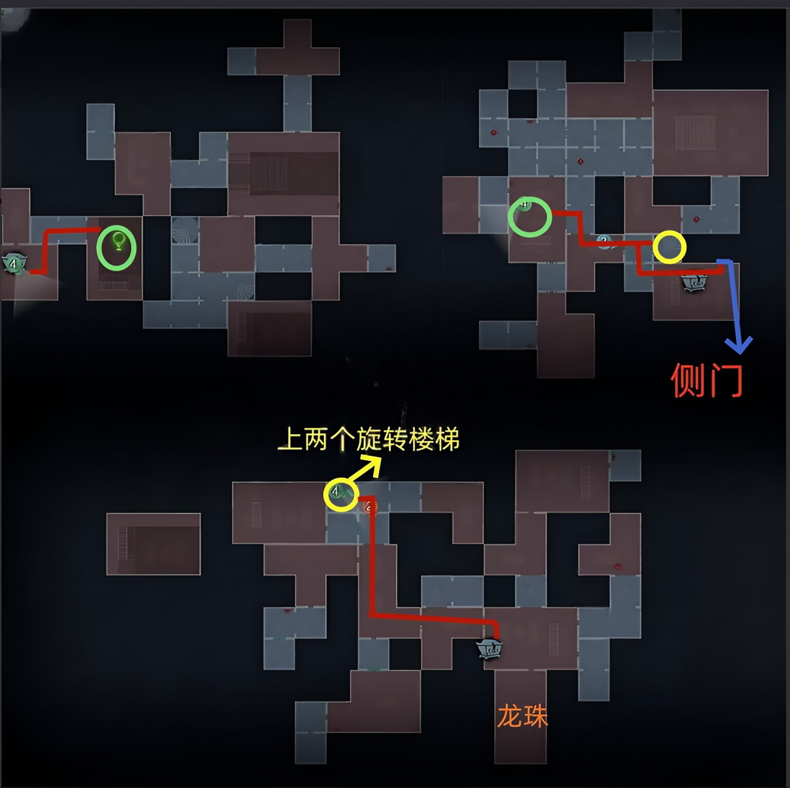 超自然行动组:精绝古城困难▃型地图小抄完整梳理 上右 有棺