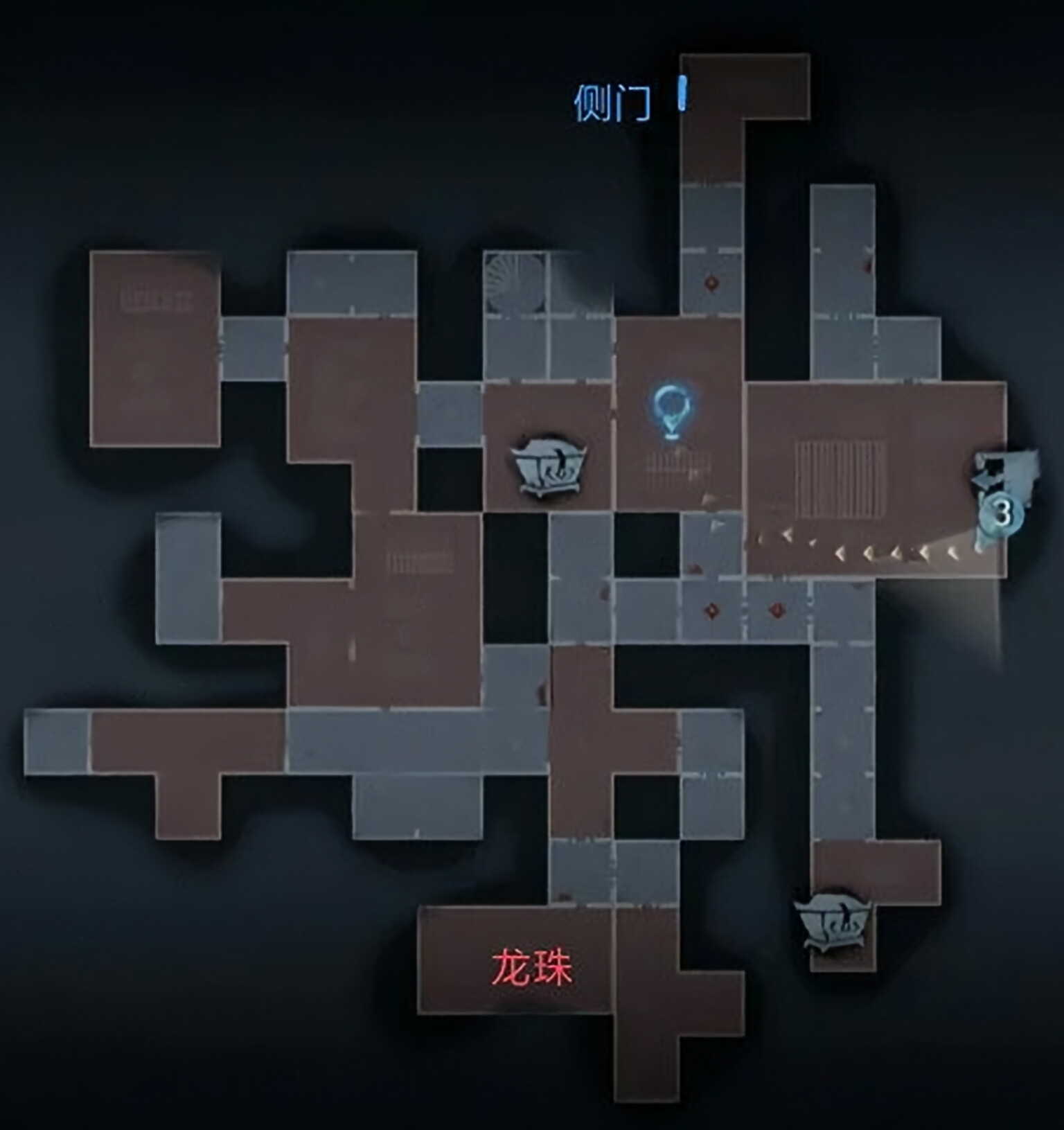 超自然行动组:精绝古城困难┏型地图小抄完整版 左上(长)下路2白