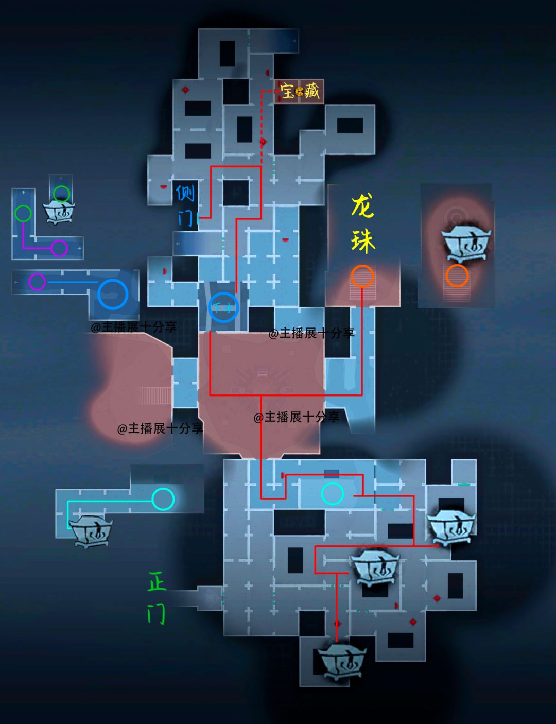 超自然行动组昆仑秘境极限侧门在【左】全地图小抄汇总