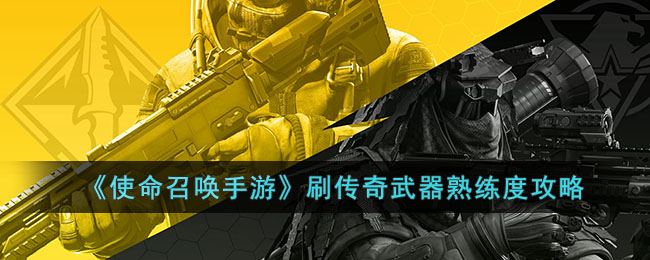《使命召唤手游》武器熟练度界面
