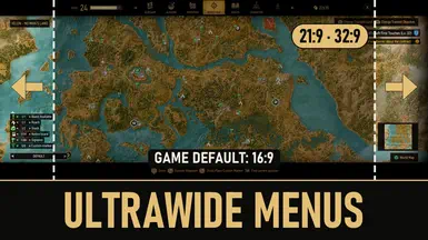 《巫师3：狂猎重制版》全屏菜单和地图MOD