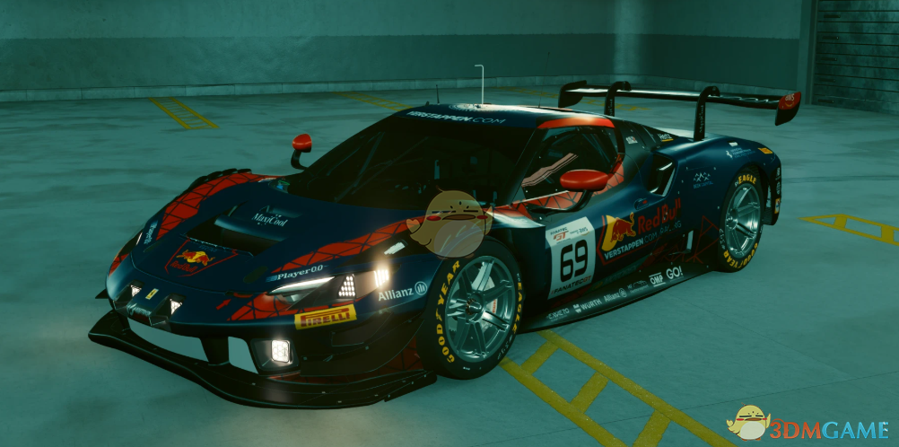 《赛博朋克2077》法拉利296 GT3赛车MOD