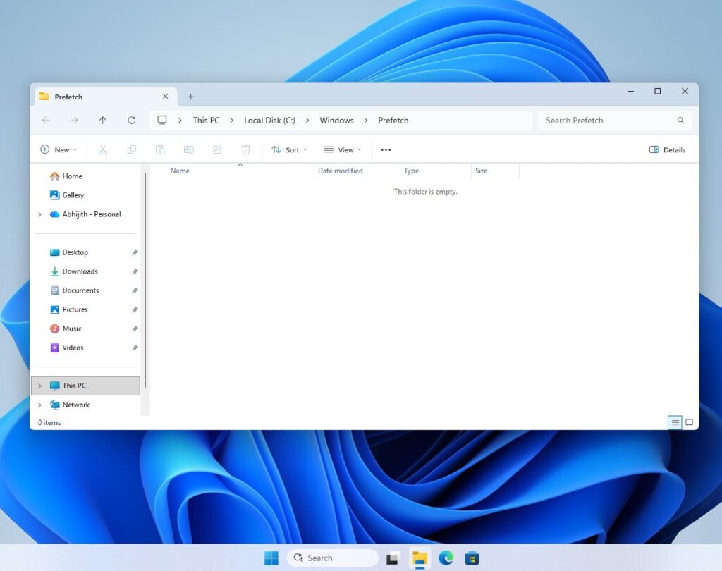 Windows 文件资源管理器界面