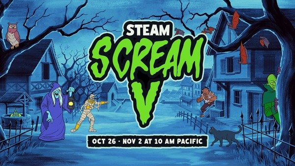 V社开启Steam尖叫游戏节5，多款恐怖游戏参与促销