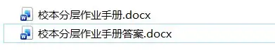 2027高考物理一轮校本分层作业手册word版
