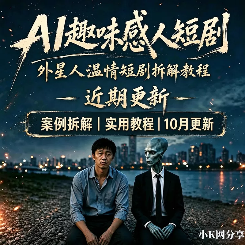 最近很火的AI外星人温情拆解教程+短视频skill