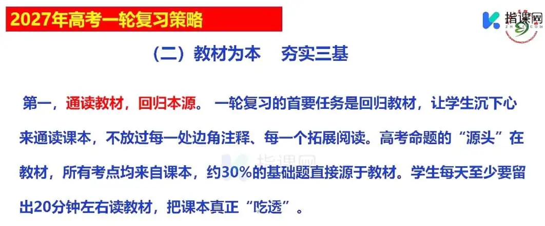 【讲座课件】2027年高考一轮复习策略